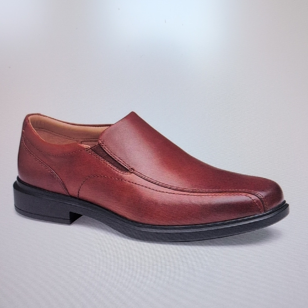 Men's Brown Leather Slip-On Shoes